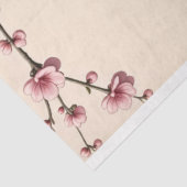 Pauw in een Cherry Blossom Tree Decoupage Tissuepapier (Detail)