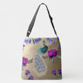 pauw in goud crossbody tas (Achterkant)