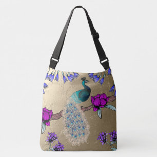 pauw in goud crossbody tas