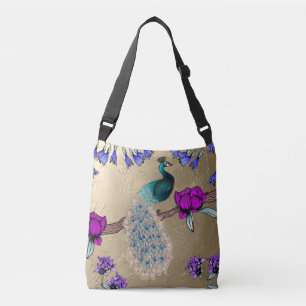pauw in goud crossbody tas