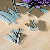 pauw in goud legpuzzel (Zijkant)