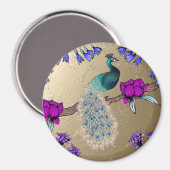 pauw in goud magneet (Voorkant / Achterkant)