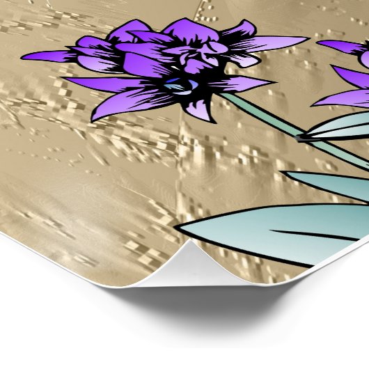 pauw in goud perfect poster (Hoek)