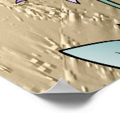 pauw in goud poster (Hoek)