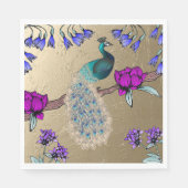 pauw in goud servet (Voorkant)