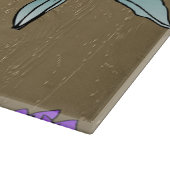 pauw in goud snijplank (Hoek)