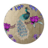 pauw in goud snijplank (Voorkant)