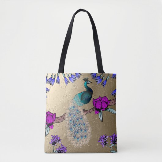 pauw in goud tote bag (Voorkant)