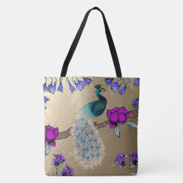 pauw in goud tote bag