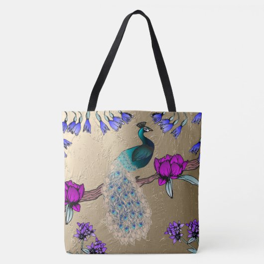 pauw in goud tote bag (Voorkant)