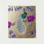 pauw in goud wandkleed (Voorkant)