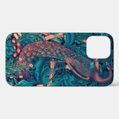 Pauw in het bos, William Morris Case-Mate iPhone Case (Achterkant (horizontaal))