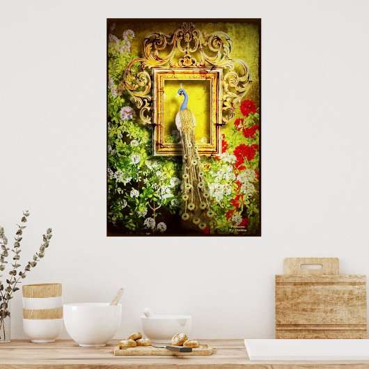 pauw in lijst poster VANAF 14.95 (Keuken)