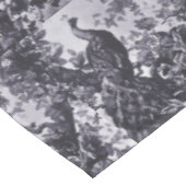 Pauw in Roos Tuin Blauw Patroon Tafelkleed (Gekanteld)