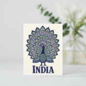 Pauw India Reizen Briefkaart (Staand voorkant)
