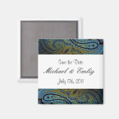 Pauw Indiaanse Trouw Uitnodigingen Magneet (Voorkant / Achterkant)