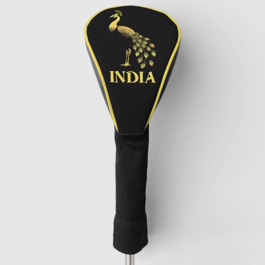 Pauw Indiaas nationaal vogel Golfheadcover (Voorkant)