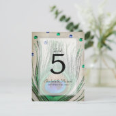  Pauw Juwelen Tan Trouwtafel Nummer Briefkaart (Staand voorkant)