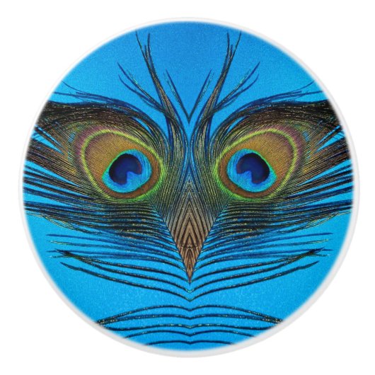 Pauw Keramische Knop (Voorkant)