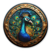 Pauw keramische knop (Voorkant)