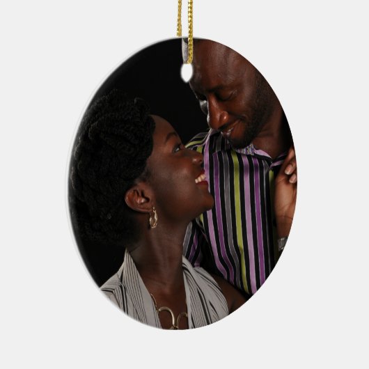 Pauw Kerstmis FOTO Ornament Familie Koppel 2 (Rechts)