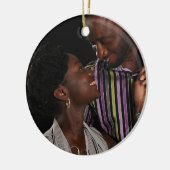 Pauw Kerstmis FOTO Ornament Familie Koppel 2 (Links)