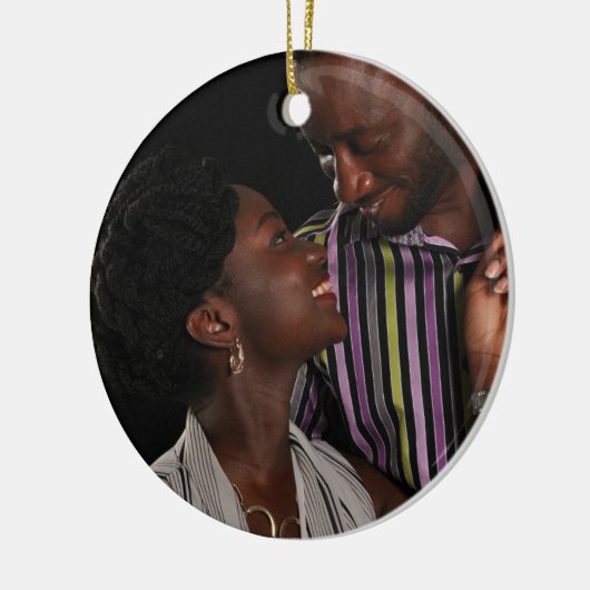 Pauw Kerstmis FOTO Ornament Familie Koppel 2 (Links)