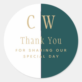 Pauw Koningsblauw Groen Gouden Trouw Favoriet Gesc Ronde Sticker