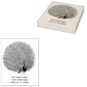 Pauw laat zijn veren zien Retouradres Rubberstempel (Gestempeld)