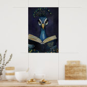 Pauw lezen kunstprint - Ik heb me voor deze opgedo Poster (Keuken)