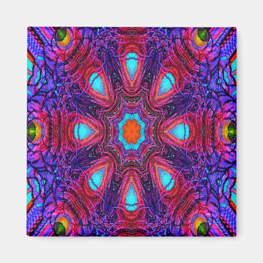 Pauw Mandala.... Magneet (Voorkant)
