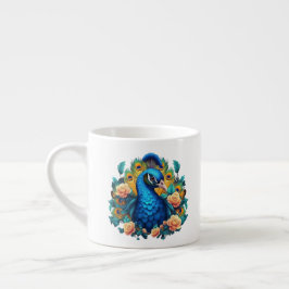 Pauw Met Perzikrozen Espresso Kop