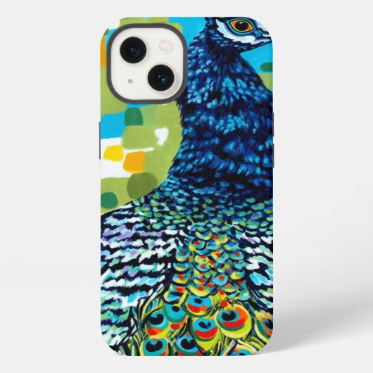 Pauw met Staart II iPhone Hoesje (Achterkant)