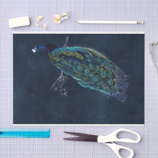 Pauw Midnight Blue Decoupage Tissuepapier (Craft)