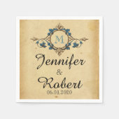  Pauw Monogram Trouwservet Servetten (Voorkant)