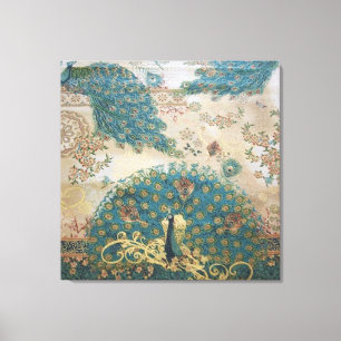  pauw - omwikkeld canvas afdruk