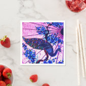 Pauw oosterse parasol Japanse kersenbloesem Servet (Insitu)