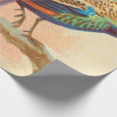  Pauw op een takschilderij Cadeaupapier (Hoek)