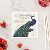 pauw op Franse Ephemera Servet (Insitu)