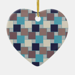 Pauw op het Strand Keramisch Ornament