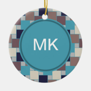 Pauw op het Strand Keramisch Ornament