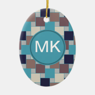 Pauw op het Strand Keramisch Ornament