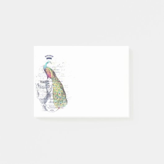 Pauw op urn post-it® notes (Voorkant)