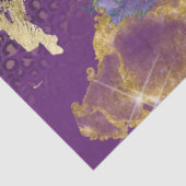  Pauw Paarse en Gouden Luipaard Decoupage Tissuepapier (Detail)