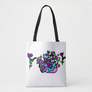 Pauw paarse rozen  tote bag