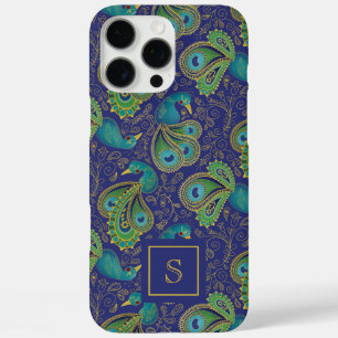 Pauw Paisley Koninklijk Blauw Monogram iPhone 16 Pro Max Hoesje