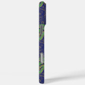Pauw Paisley Koninklijk Blauw Monogram Case-Mate iPhone Case (Achterkant / Rechts)