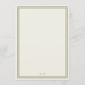 Pauw Palm Huwelijksmenu Menu (Achterkant)