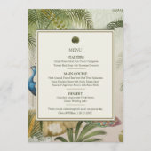 Pauw Palm Huwelijksmenu Menu (Voorkant)