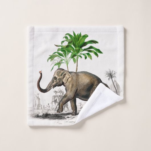 Pauw, papegaai en olifant van D'Orbigny Bad Handdoek (Wasdoekje)